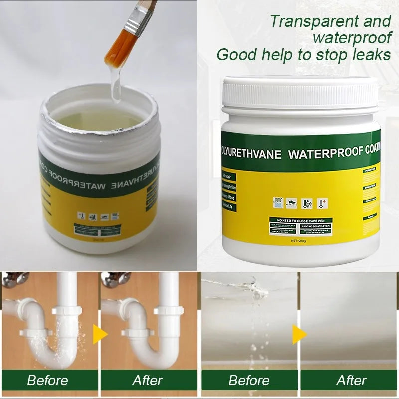 🛠️ Jaysuing Transparent Waterproof Coating Sealant - Invisible Glue for Ultimate Leak Protection! 💧