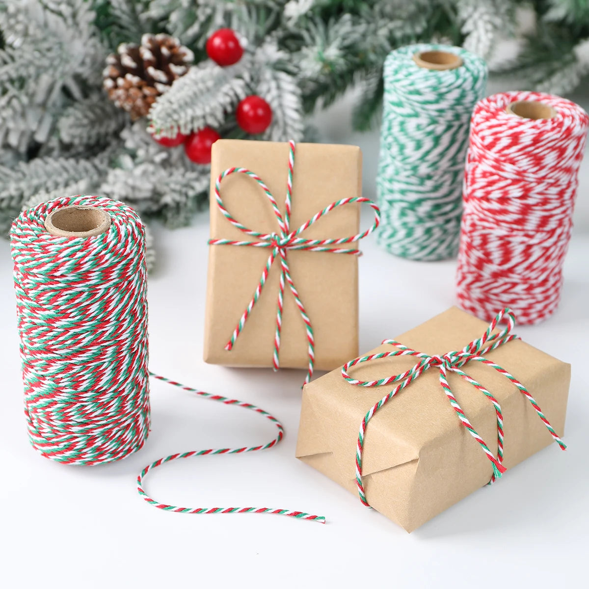 🎄 Christmas Wrapping String Rope 🎁 | Festive Rope for Gift Box Packaging & Holiday Decor 🌟