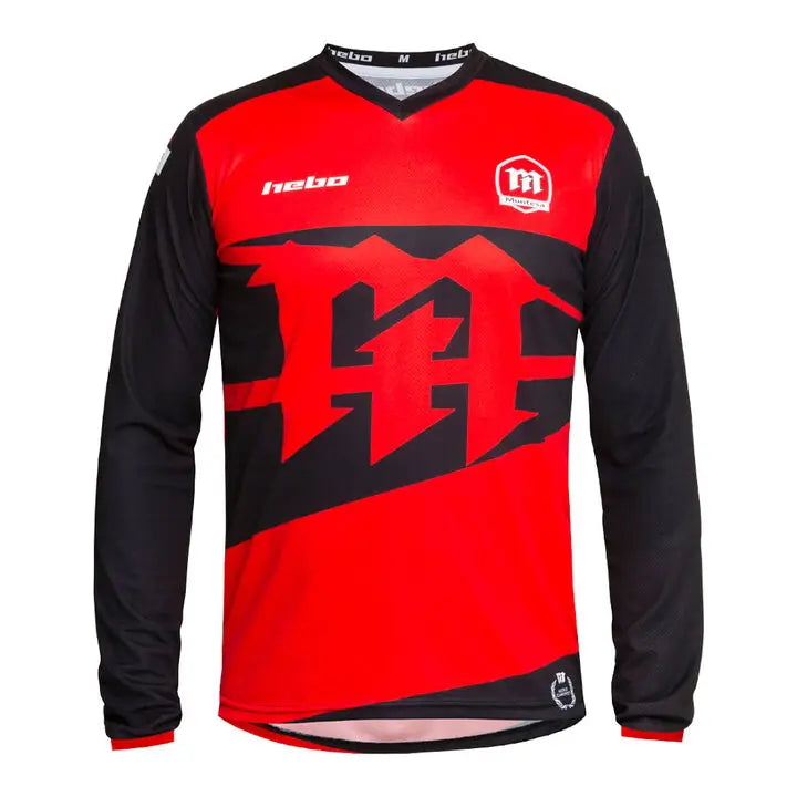 🏍️ Full Speed Ahead with This Long-Sleeve MTB & Moto Jersey! 🏞️