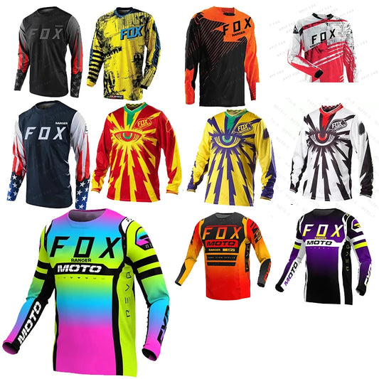 🔥 Men's Downhill MTB Jersey 🚵‍♂️ Offroad Motocross Shirt 🏞️ Mountain Bike DH Motorcycle Sportswear