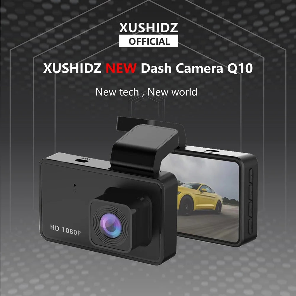 1080P Dash Cam with Night Vision | Car DVR Vehicle Recorder with G-Sensor and HDR for Loop Recording