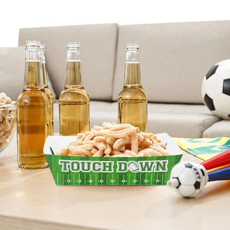 🏈 6Pcs Rugby-Themed Popcorn & Snack Boxes | Sports Party Must-Have! 🥳