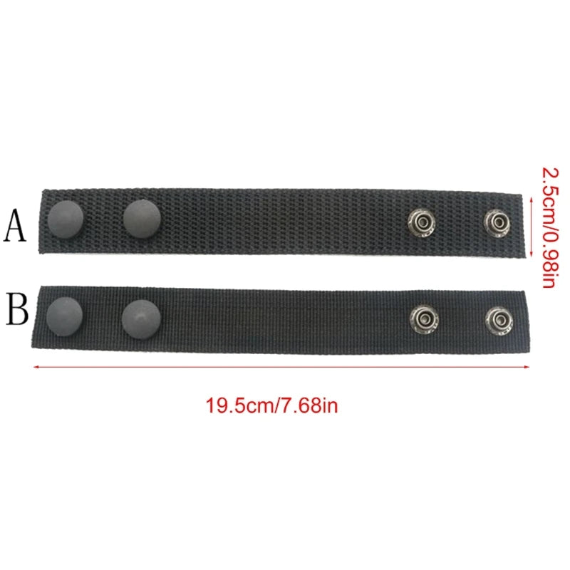 Pack of 4 Tactical Belt Strap Keepers – Secure Loop Retainers for Wide Belts, Backpacks & Gear