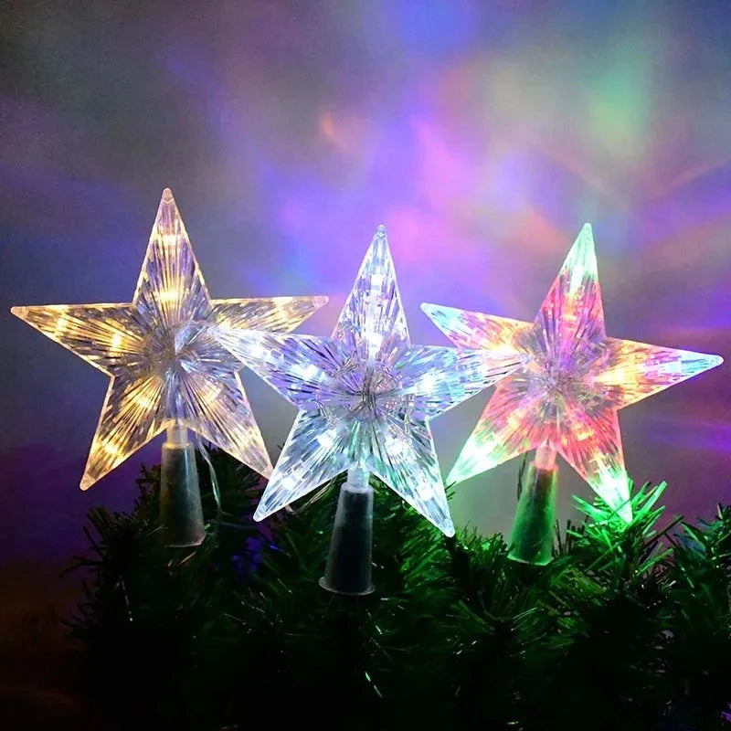 ✨ Christmas Tree Ornaments LED Star Light Lamp | Festive Home Decorations for Xmas Trees 2024 🎄