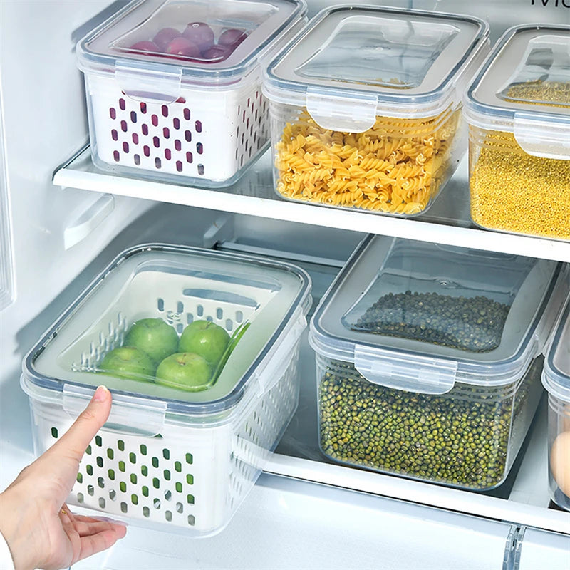 Refrigerator Storage Box – Keep Your Fridge Neat & Food Fresh 🍎🥦