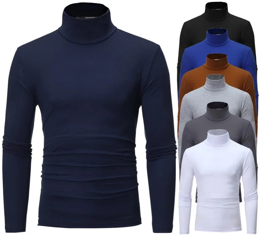 Thermal Underwear Tops Men Winter Clothes - High Neck