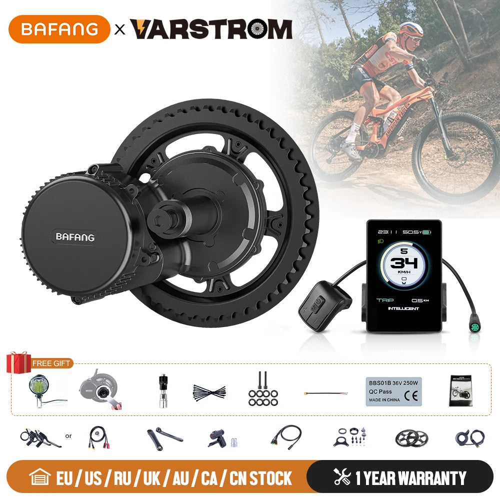 🚴 BAFANG 750W BBS02B BBS02 Mid Drive Motor Ebike Kit 🚴