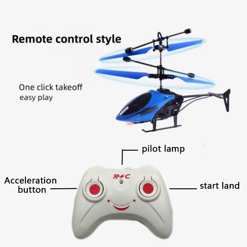 Rechargeable Mini RC Drone - Safe Fall-resistant RC Helicopters for Kids