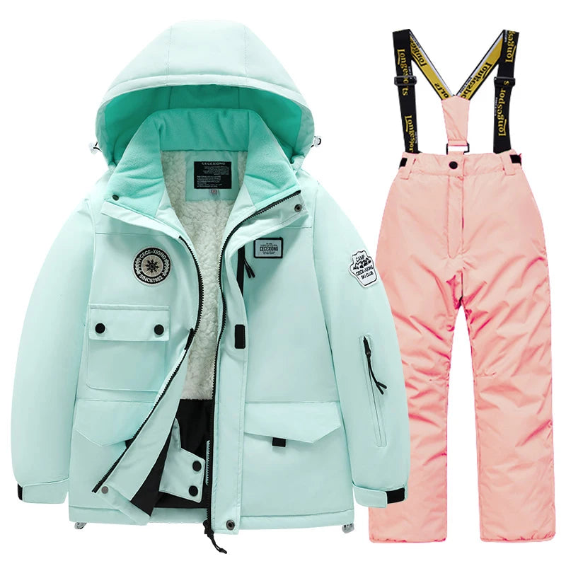 Kids' Waterproof Ski Suit Set – Warm Winter Snow Jacket & Pants for Boys & Girls ❄️