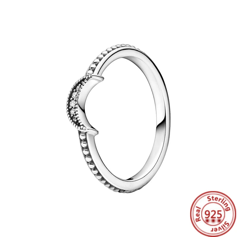 Elegant 925 Sterling Silver Crown Heart Wing Ring – A Timeless Anniversary Gift