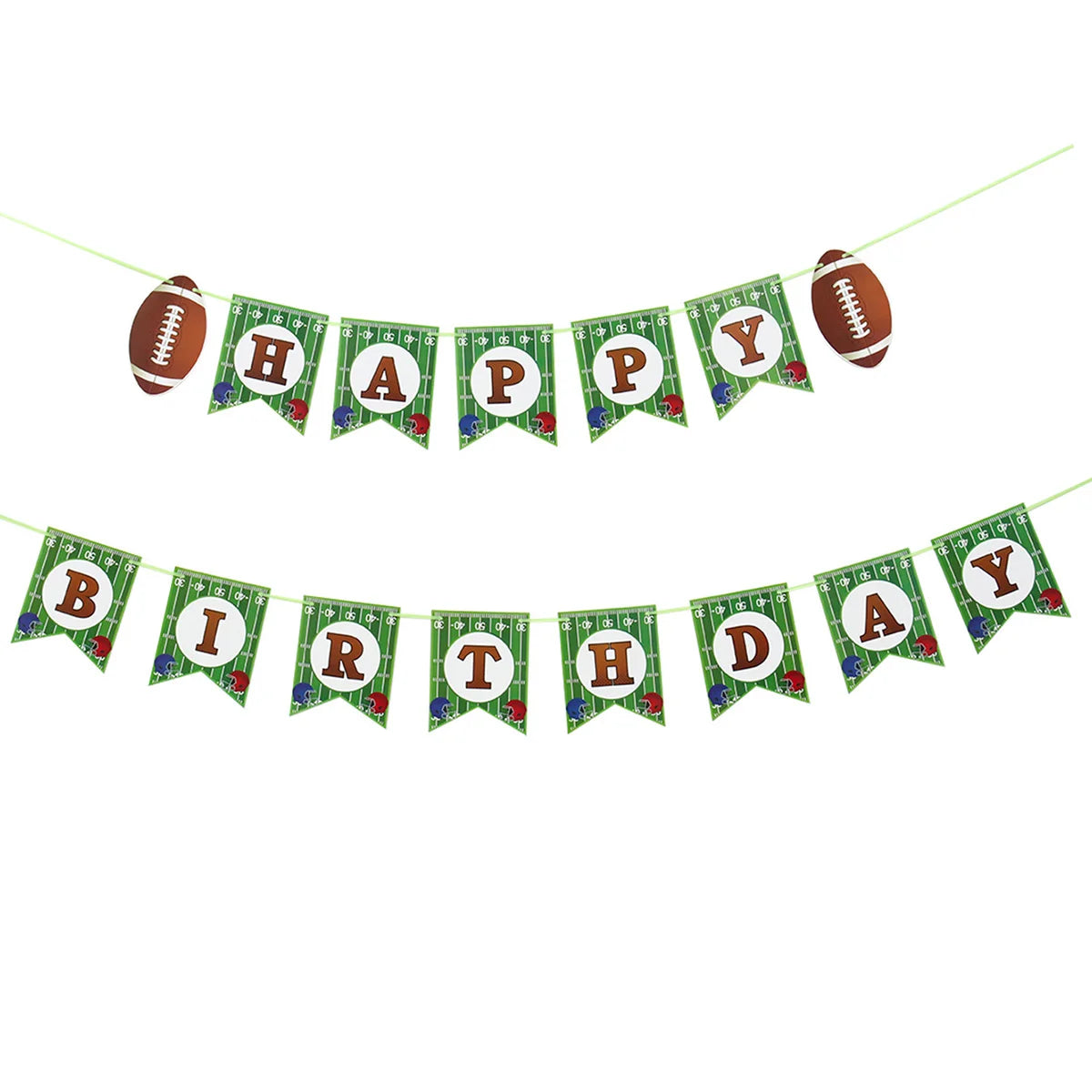 🏉 Celebrate in style with our Rugby Theme Birthday Flag Banner! Perfect for kids' parties, this football-themed decoration adds a sporty and festive touch to any event. 🎉