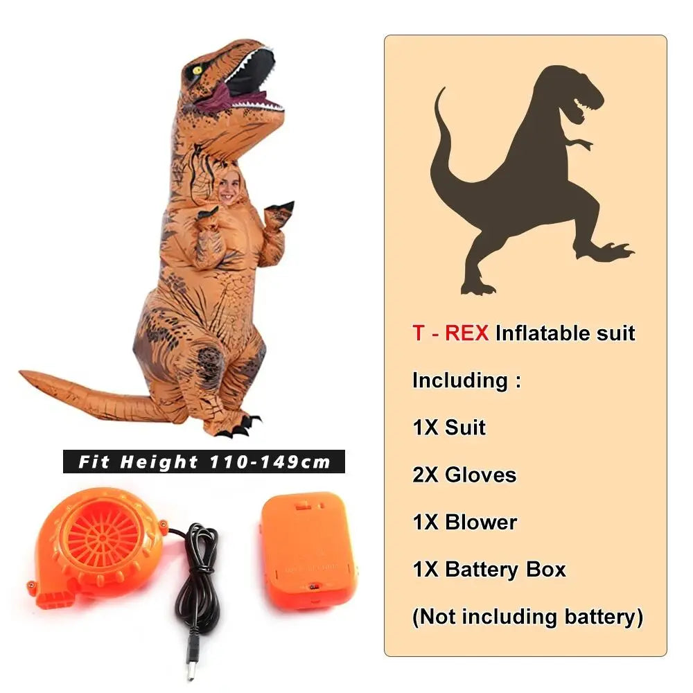 Inflatable T-Rex Costume | Adult Dinosaur Costume for Halloween & Parties 🦖