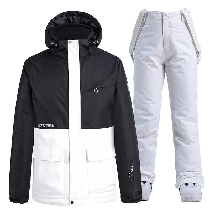 Unisex Snow Suit ⛷️ Waterproof Ski Jacket & Pants Set 🏔️ -30° Winter Snowboarding Outfit