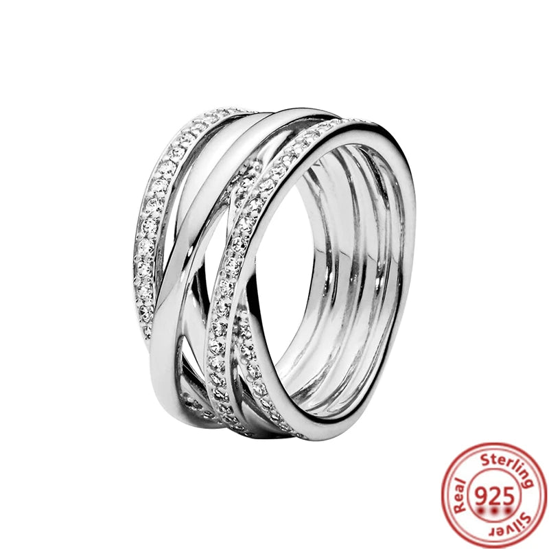 Elegant 925 Sterling Silver Crown Heart Wing Ring – A Timeless Anniversary Gift