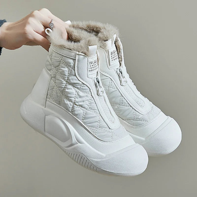 Warm Winter Ankle Snow Boots with Fur