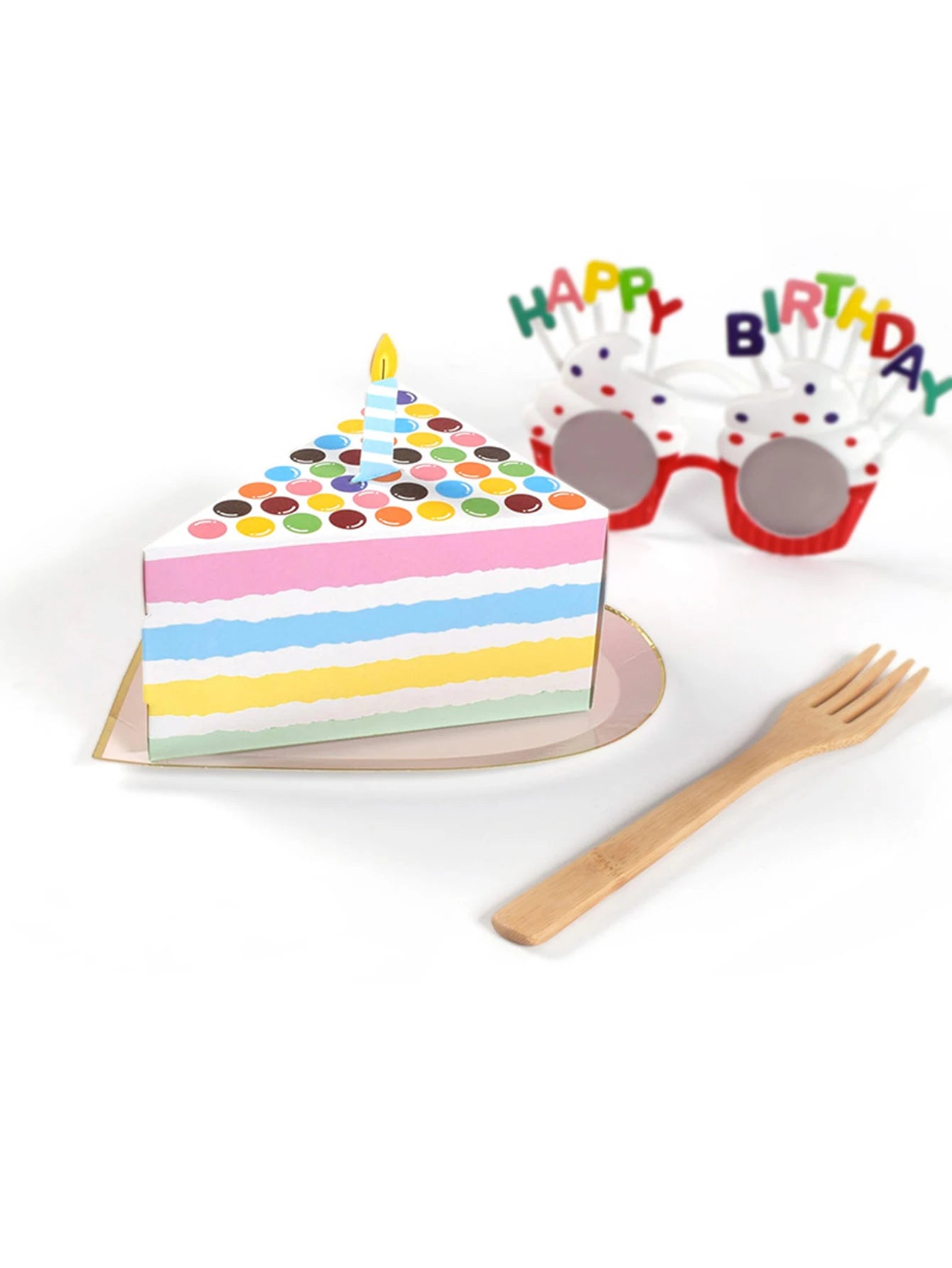 🎂✨ 20pcs Triangular Cake-Shaped Gift Boxes – Perfect for Birthdays, Weddings, & Parties! 🎁🍬