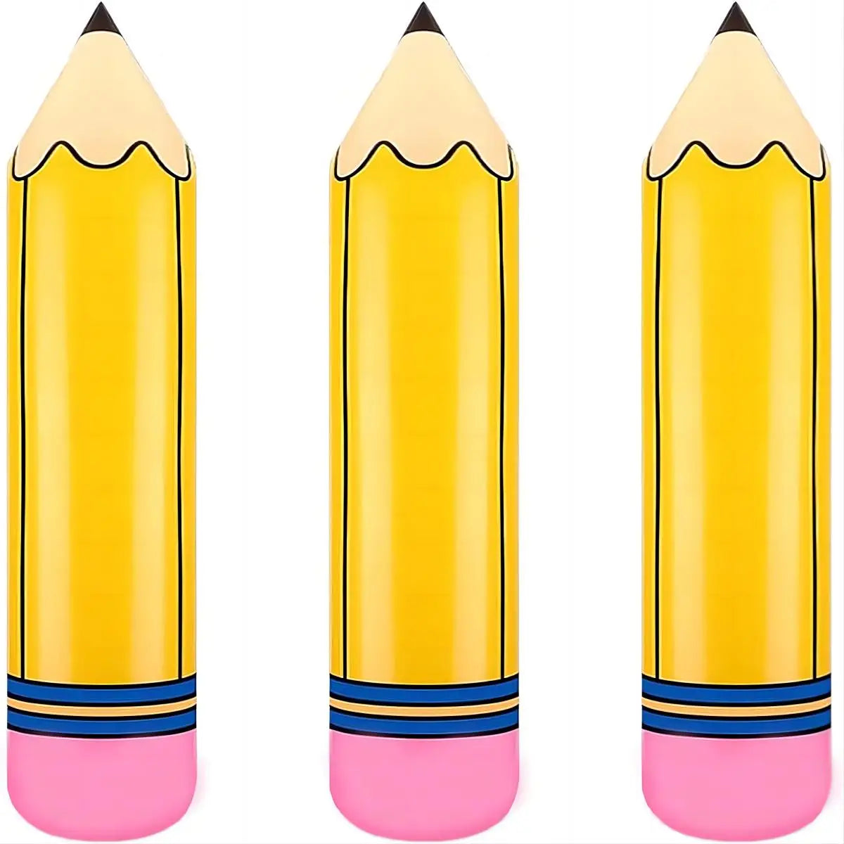 ✏️🎈 3 Pcs Giant 27-Inch Inflatable Pencils – Perfect Back-to-School & Party Decorations! 🎓🎉