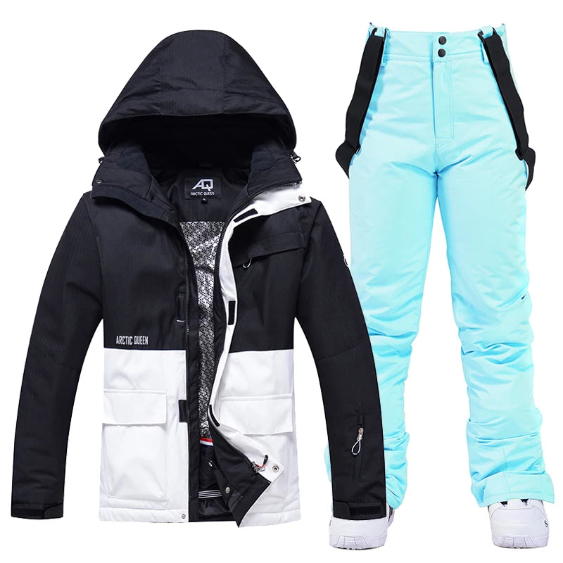 Unisex Snow Suit ⛷️ Waterproof Ski Jacket & Pants Set 🏔️ -30° Winter Snowboarding Outfit