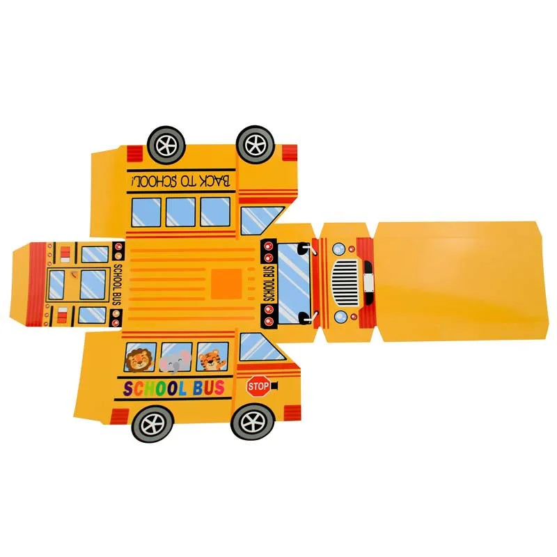 🚌✨ 24pcs Back-to-School Bus Candy Gift Boxes – Perfect Party Favors for Kids! 🎉🍬