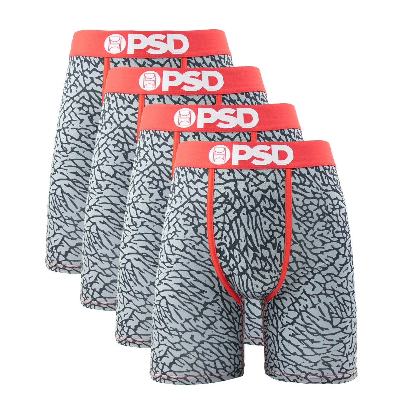 4PCS Men's Boxer Briefs | Breathable Printed Underwear | Soft & Stretchy Trunks