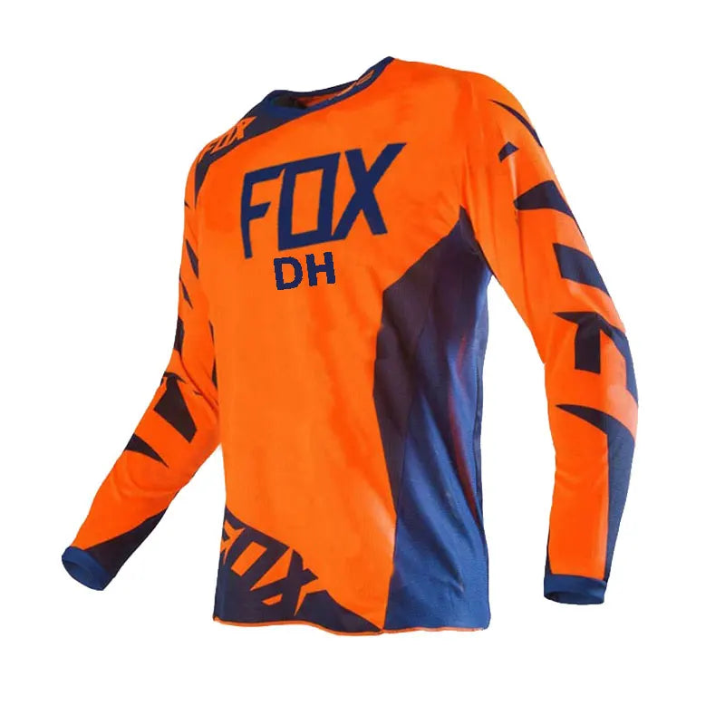 🔥 Long Sleeve Motocross Shirt for Men 🚴‍♂️ | MTB Downhill & Offroad Ready! 🏍️