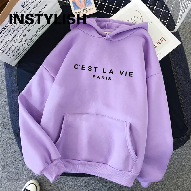 Women's Casual Print Loose Hoodie 🧥 | Long Sleeve Pullover | Streetwear Harajuku Style