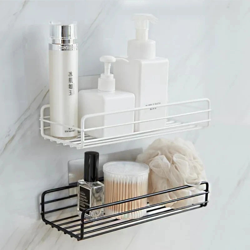 🛁 Bathroom Shelf Wall Mounted Corner Storage - Shampoo Holder & Cosmetic Rack 🧴✨