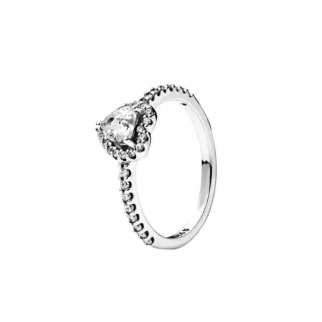 🌹 925 Sterling Silver Infinite Heart & Daisy Ring – A Timeless Gift for Women