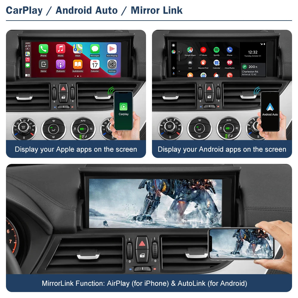 Road Top Wireless CarPlay & Android Auto for BMW Z4 E89 – Upgrade Your Drive