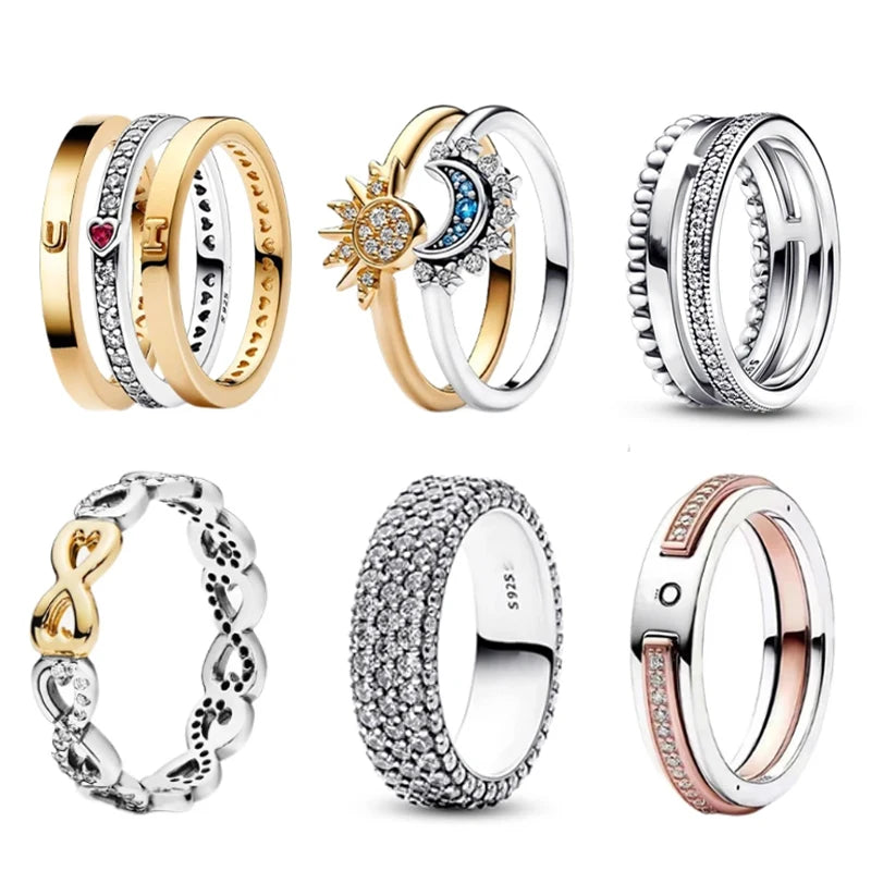 🌞🌙 Sun and Moon Rings – High-Quality Fine Charm Jewelry for Women