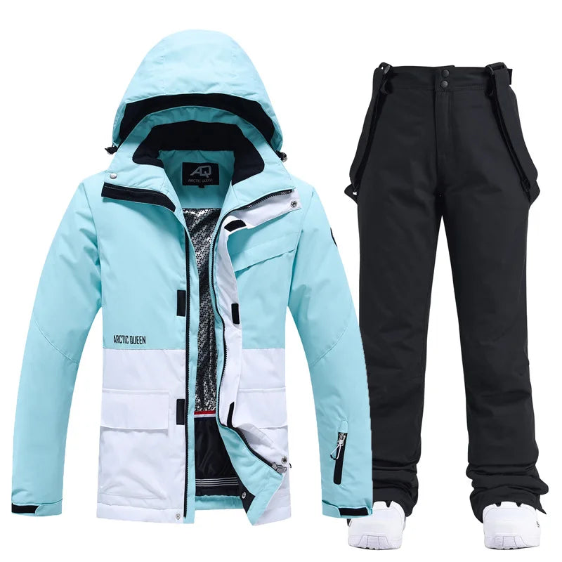 Unisex Snow Suit ⛷️ Waterproof Ski Jacket & Pants Set 🏔️ -30° Winter Snowboarding Outfit