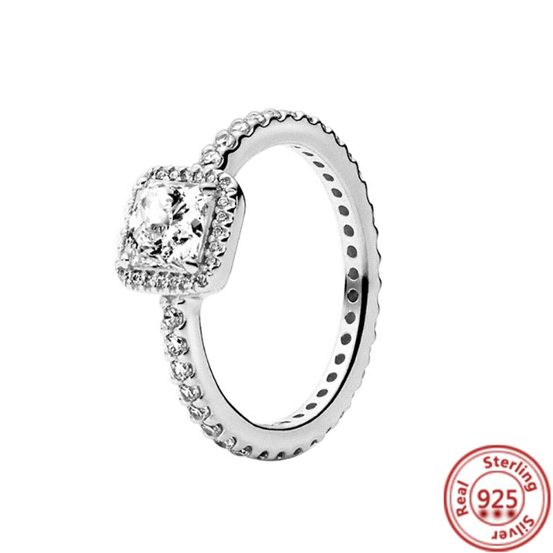 Elegant 925 Sterling Silver Crown Heart Wing Ring – A Timeless Anniversary Gift