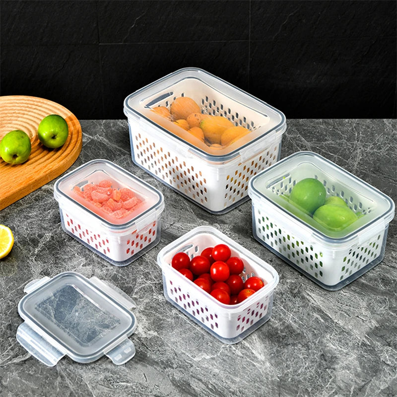 Refrigerator Storage Box – Keep Your Fridge Neat & Food Fresh 🍎🥦