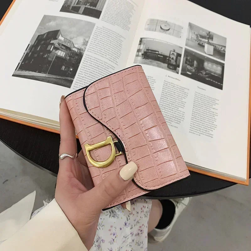 Women Short Wallet Small Fashion Luxury Brand Leather Purse