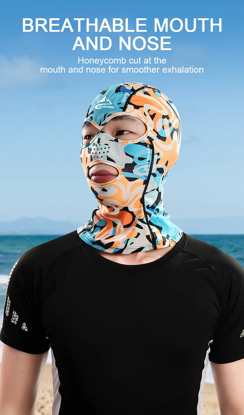 Breathable Cycling Balaclava | Ice Silk Facekini with UPF50+ Sun Protection | Outdoor Sports Headwear for Men & Women"