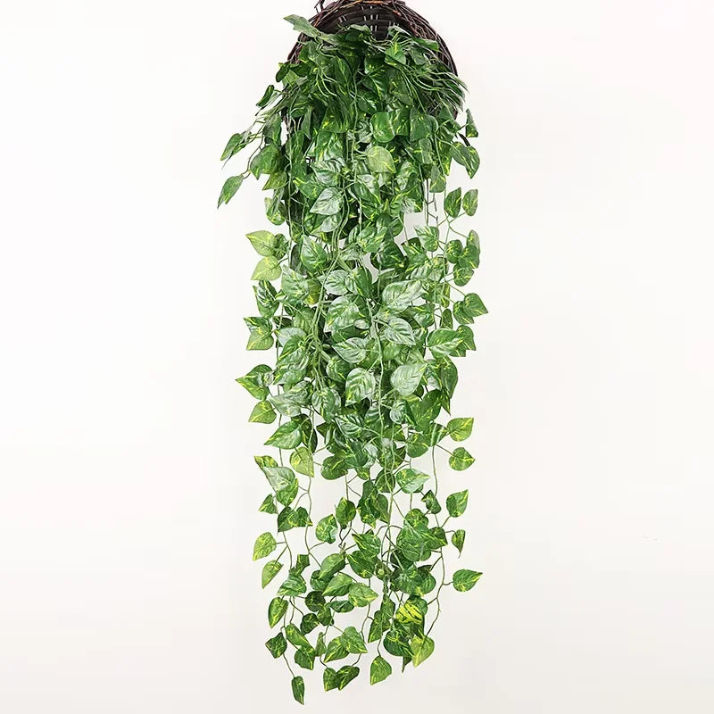 1PC Artificial Hanging Green Plant – Fake Creeper Rattan for Indoor Wall Decor & Home Aesthetic