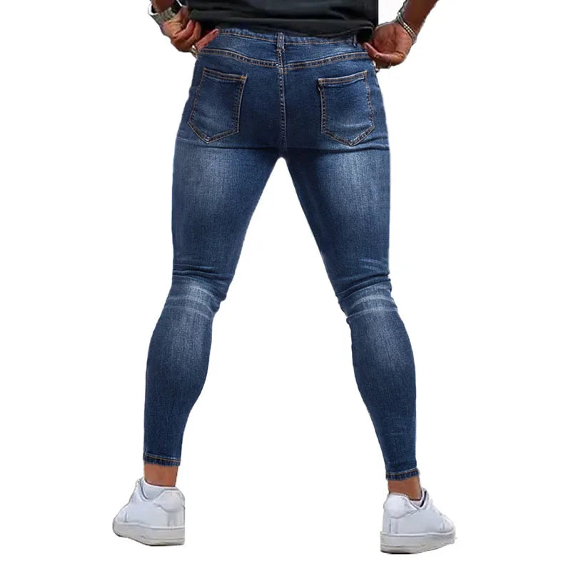 Men's Skinny Brushed Classic Denim Trousers | Casual Daily & Office Wear | Perfect for Parties