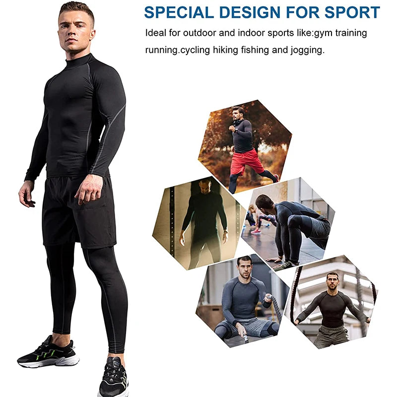 🏋️‍♂️ Elevate Your Workout with Our Men's Quick Dry Compression Sport T-shirt! 🌟