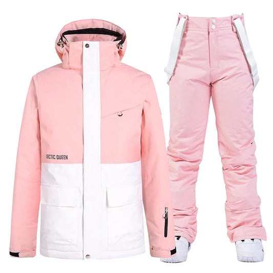 Unisex Snow Suit ⛷️ Waterproof Ski Jacket & Pants Set 🏔️ -30° Winter Snowboarding Outfit