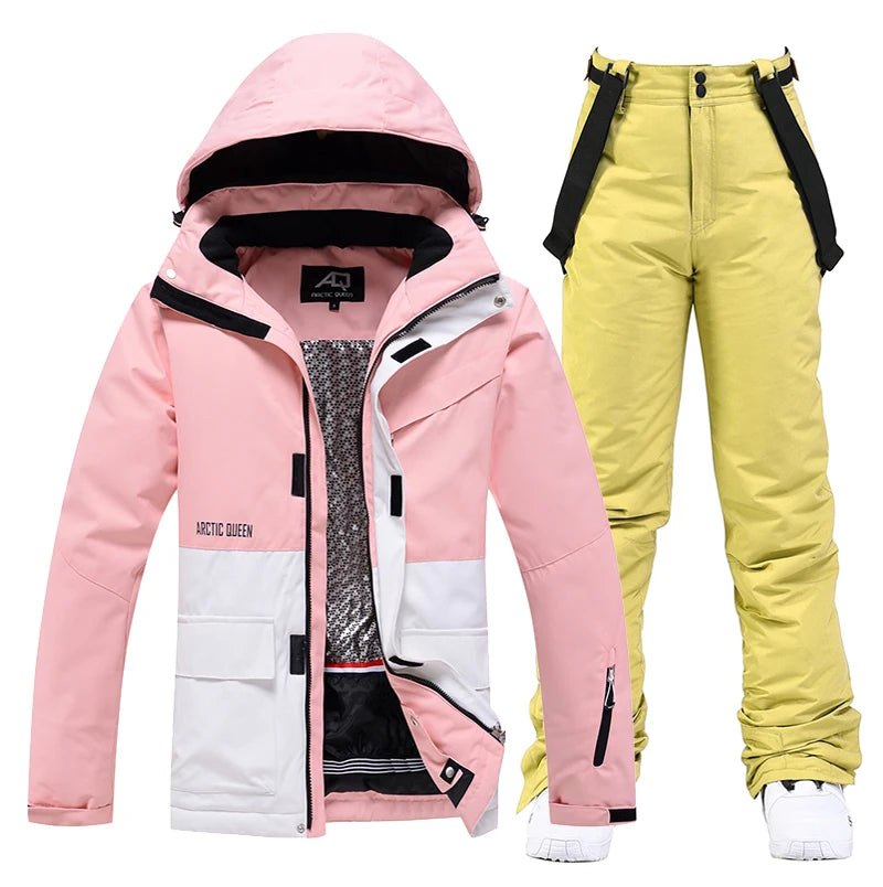 Unisex Snow Suit ⛷️ Waterproof Ski Jacket & Pants Set 🏔️ -30° Winter Snowboarding Outfit