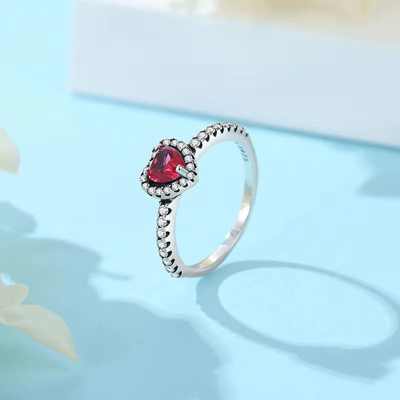 🌹 925 Sterling Silver Infinite Heart & Daisy Ring – A Timeless Gift for Women