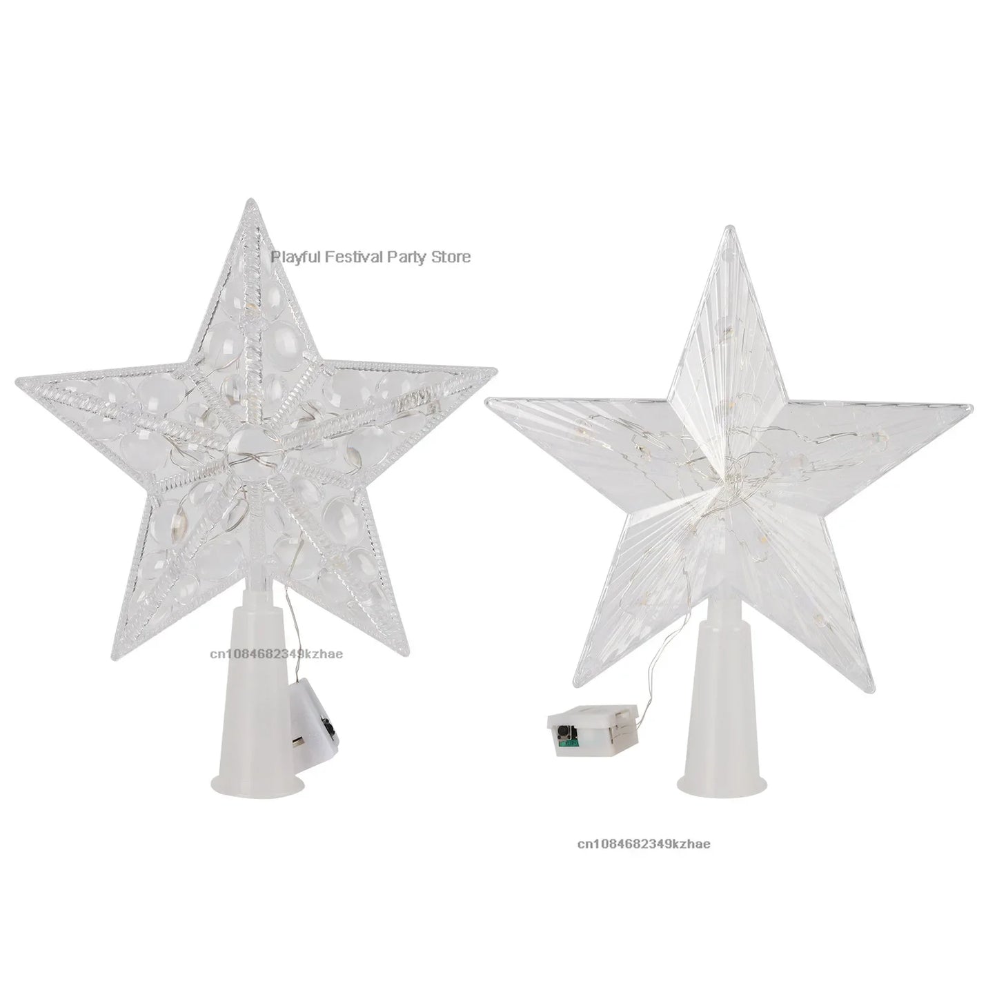 🌟 LED Christmas Tree Topper Star 🎄 | Illuminated Ornaments for Festive Home Decor & New Year 2025! ✨