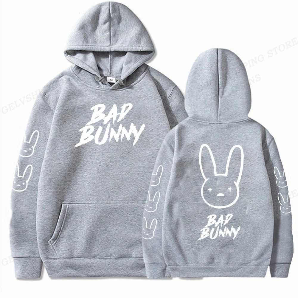 Debí tirar MAX fotos | Rabbit Print Unisex Hoodie – Streetwear Hip Hop Hooded Sweatshirt