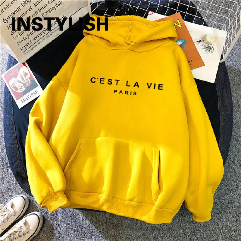 Women's Casual Print Loose Hoodie 🧥 | Long Sleeve Pullover | Streetwear Harajuku Style