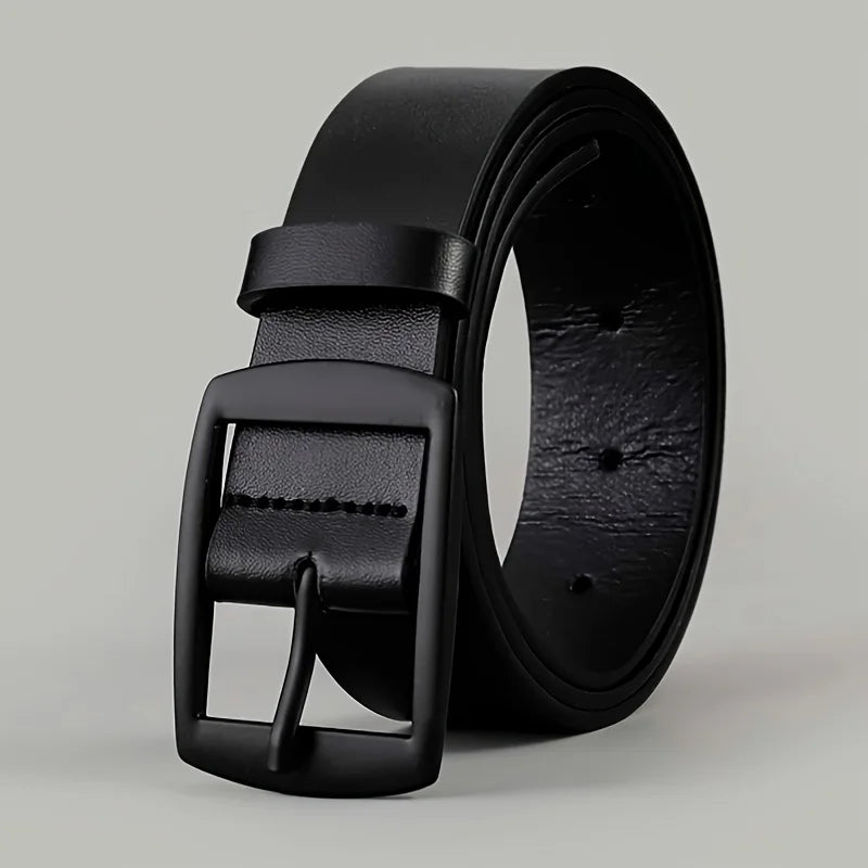 🔥 New Luxury PU Leather Belt for Men – Stylish Metal Pin Buckle Designer Belt for Jeans! 👖✨