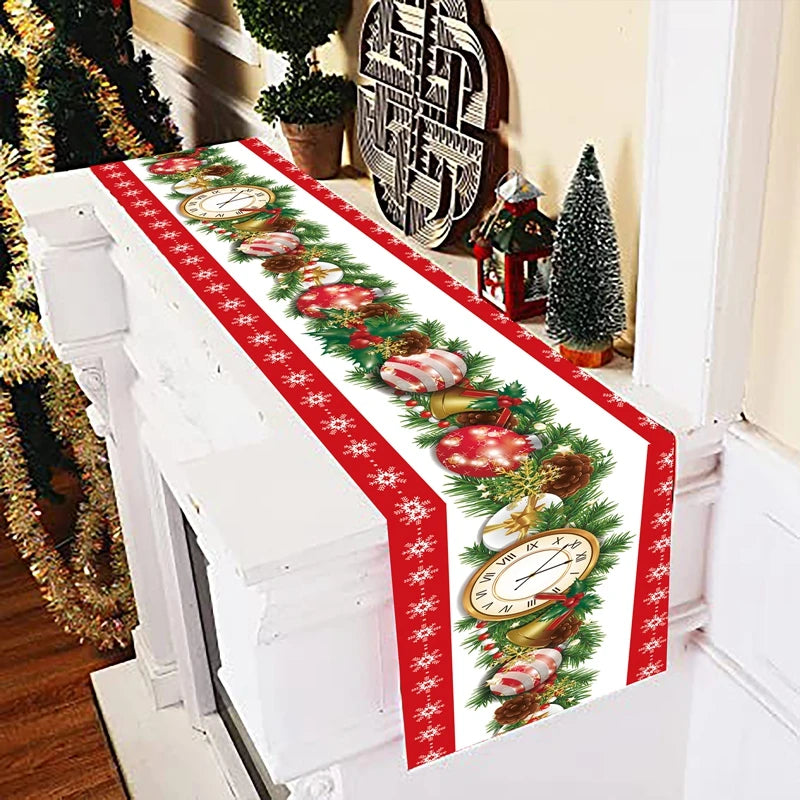 🎄 2024 Christmas Table Runner 🌟 | Festive Polyester Tablecloth for Holiday Decor 🎉