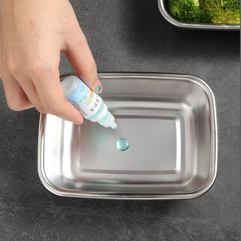 304 Stainless Steel Food Lunch Bento Box Sealed Leakproof Travel Storage Box Household Pickle Box Microwave Heating Lunchboxs