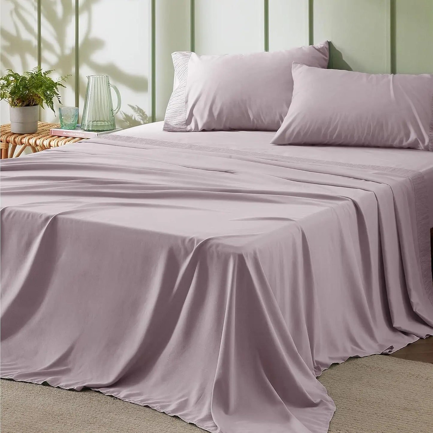 🛏️ Bedsure Soft Sheet Set - Hotel Luxury Polyester Microfiber Cooling Sheets ✨