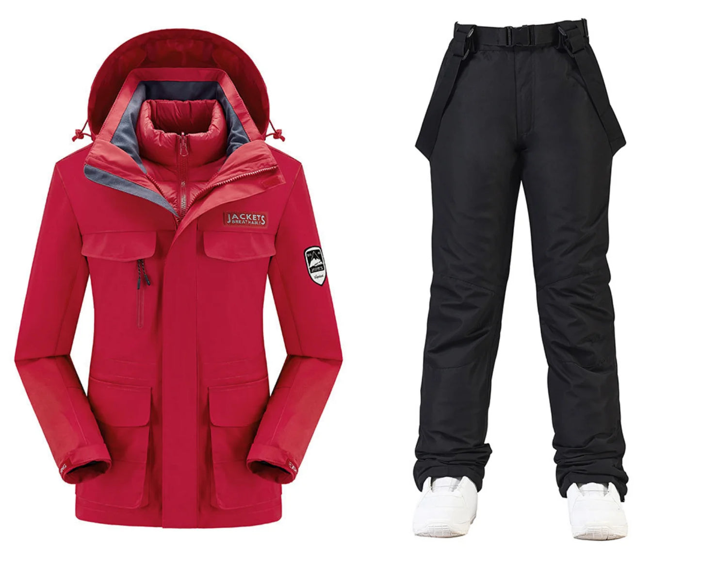 New Women’s Ski Suit ⛷️ Waterproof Windproof Snowboard Set – Warm Down Jacket & Snow Pants