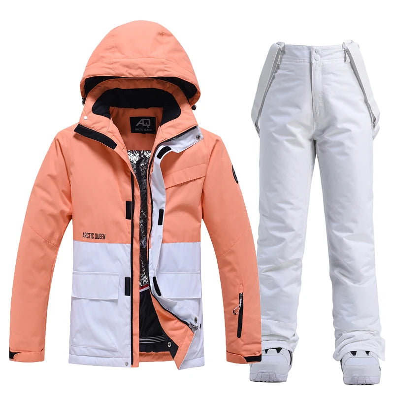 Unisex Snow Suit ⛷️ Waterproof Ski Jacket & Pants Set 🏔️ -30° Winter Snowboarding Outfit